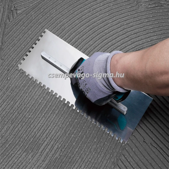 BIHUI Fogazott Glettvas roszdamentes acélból 320x120 x8 mm-es