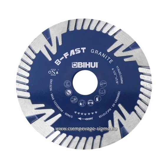 Bihui gyémántos vágótárcsa 125 mm