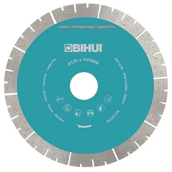 Bihui gyémántos vágótárcsa 120 mm