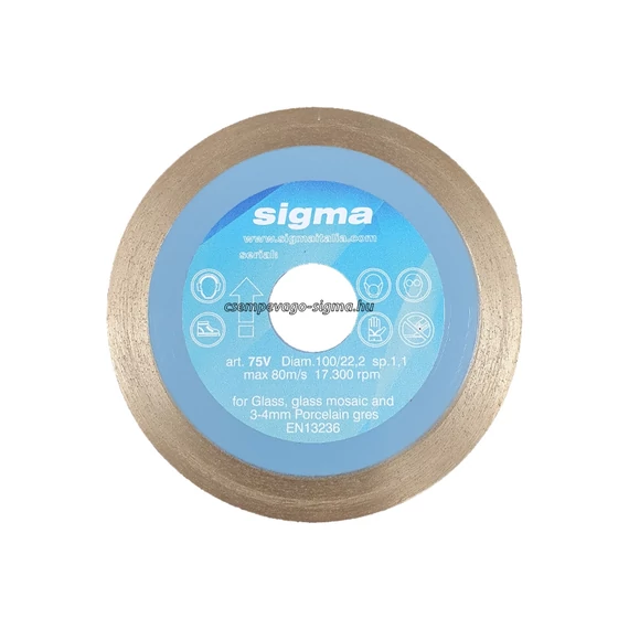 Sigma gyémánttárcsa D 100, 075V